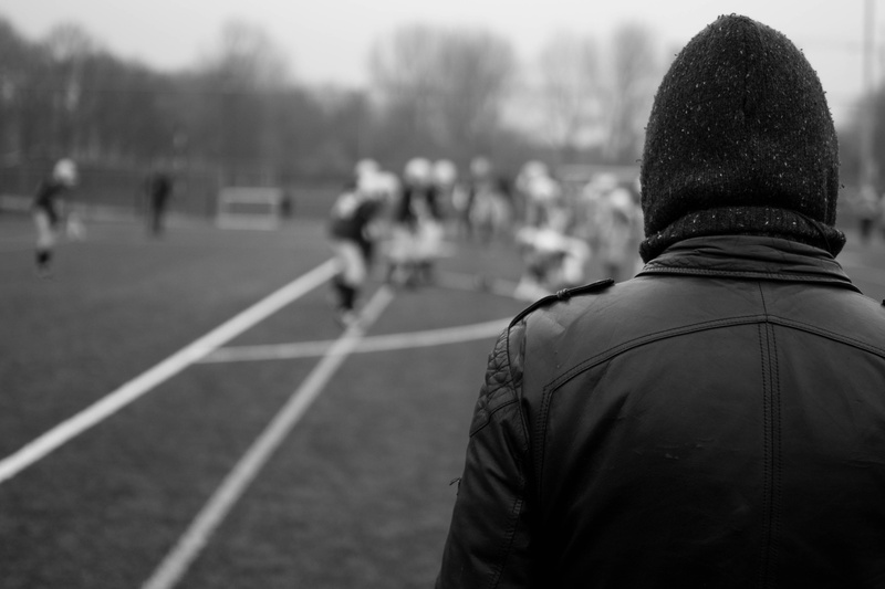 black and white, scale, group of people, sports race, day, photo, person, toque, spectator, winter, playing field, rugby, athlete, gray scale, cheering