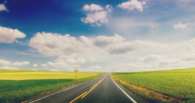 no People, empty, transportation, journey, full screen, travel, background, cloud - Sky, outdoors, track, widescreen, summer, rural Scene, fullscreen, farm