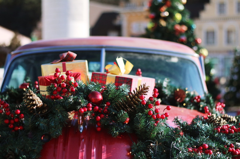 package, flowering plant, architecture, decoration, 5K, conifer, car, festive, nature, decor, celebration event, day, wrapping paper, bead, christmas decoration