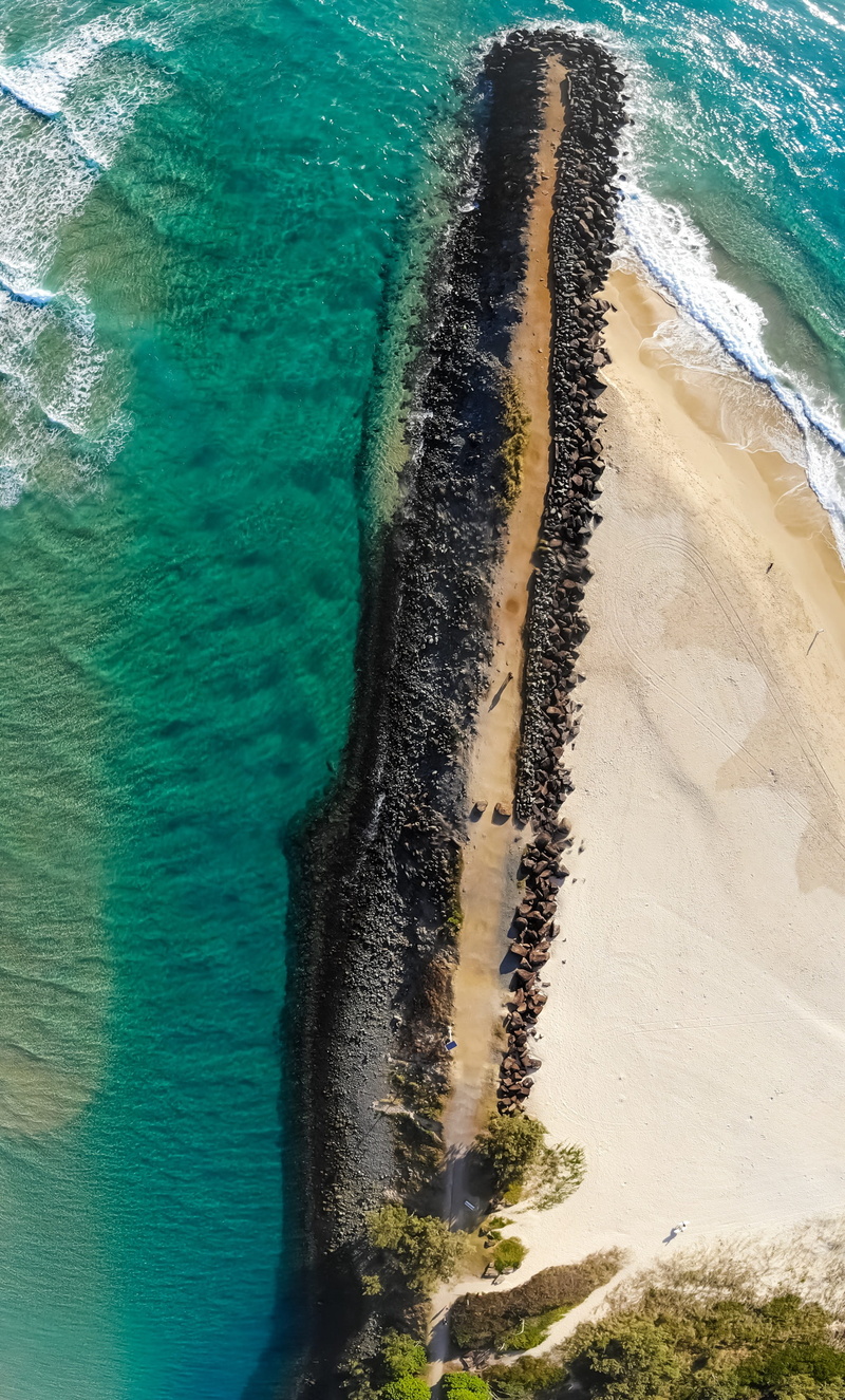day, scenics - nature, no people, aquatic sport, beauty in nature, beach, tree, swimming pool, sand, 2K, eye, outdoors, ocean, australia, rock, aerial view
