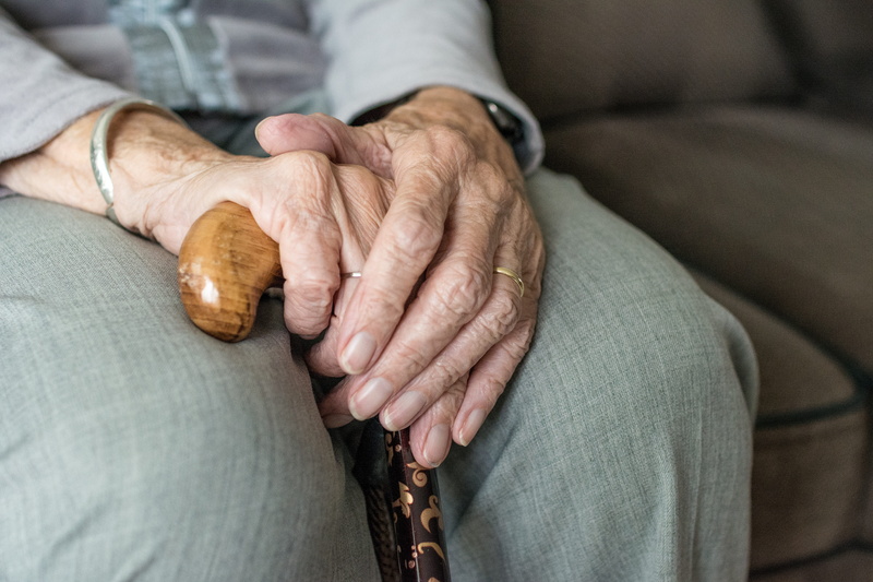 old age, elderly, retirement, care, hand, old woman, sitting, senior adult, walking stick, indoors, body part, granny, loneliness, pension, seniors, 5K