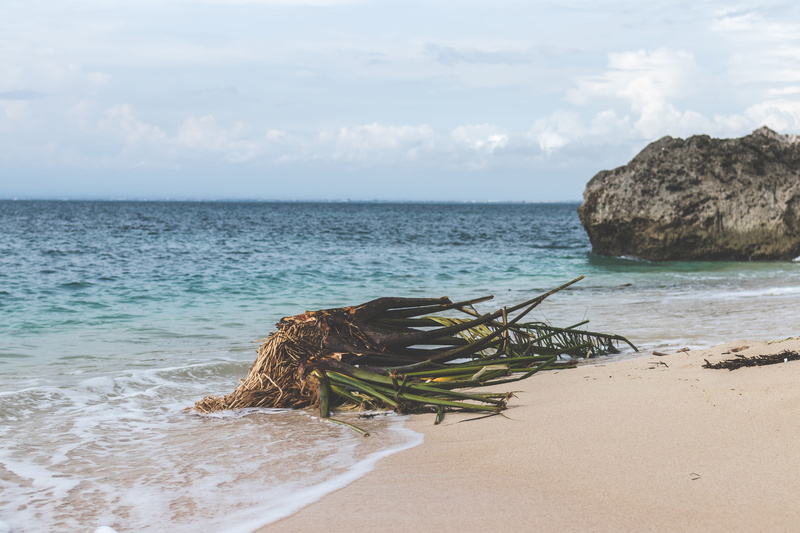 horizon over water, beach, cloud - sky, nature, tropical, rock, scenics - nature, no people, day, green, idyllic, untouched, horizon, sea, seashore, beauty in nature