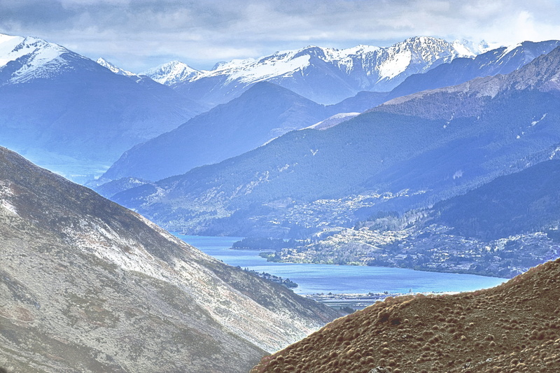 snowcapped mountain, landscape, day, otago, scenics - nature, snow, remarkables, Mountain, new zealand, nature, rocky, tranquility, blue, scenery, wakatipu