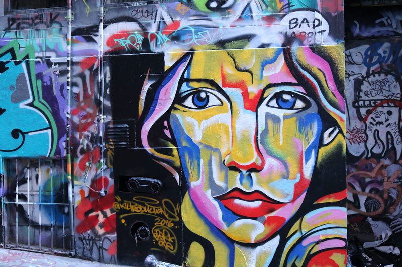 craft, 5K, day, wall, australia, architecture, face, hosier lane, art and craft, mural, multi colored, male likeness, no people, melbourne, creativity