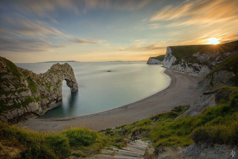 Arch, Horizon, Beach, Earth, Nature, Durdle Door, Ocean, England, 1080P, Coastline