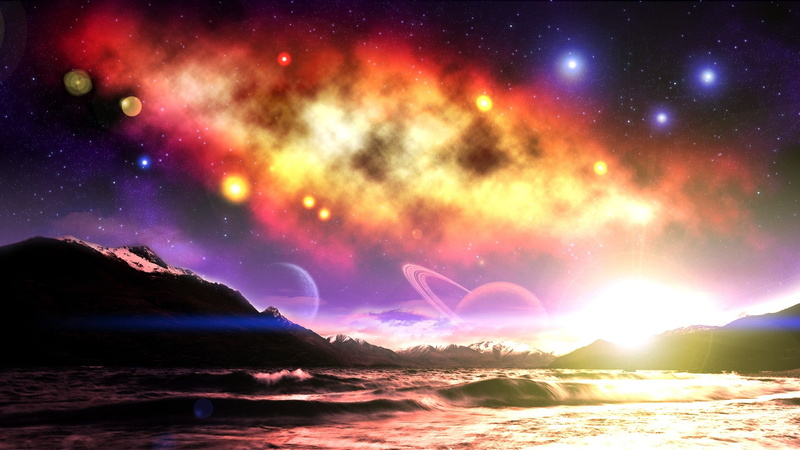 Sky, World, Dream, Charming, 1080P
