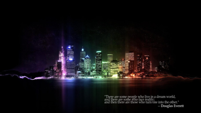 1080P, photo, dream world, douglas everett, nightlife, city, colored, reality, lighted, buildings, skyscape, hd