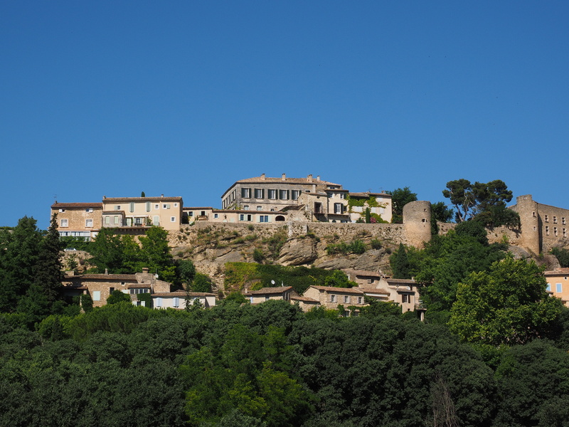 copy space, village, built up, blue, the past, nature, provence-alpes-côte dazur, house, 4K, architecture, history, travel destinations, homes, sky, hill
