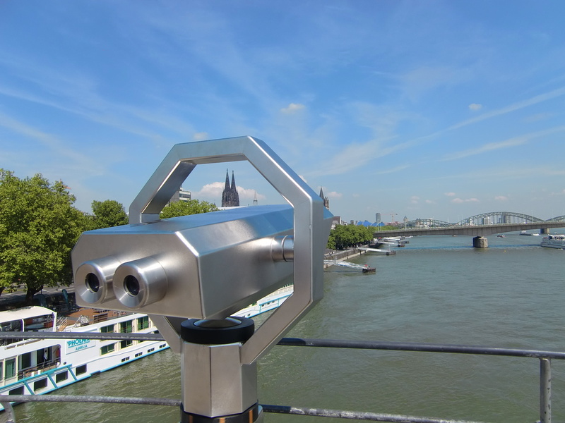 bridge - man made structure, building exterior, day, architecture, distant view, nature, coins telescope, outlook, transportation, city, bridge, coin-operated binoculars