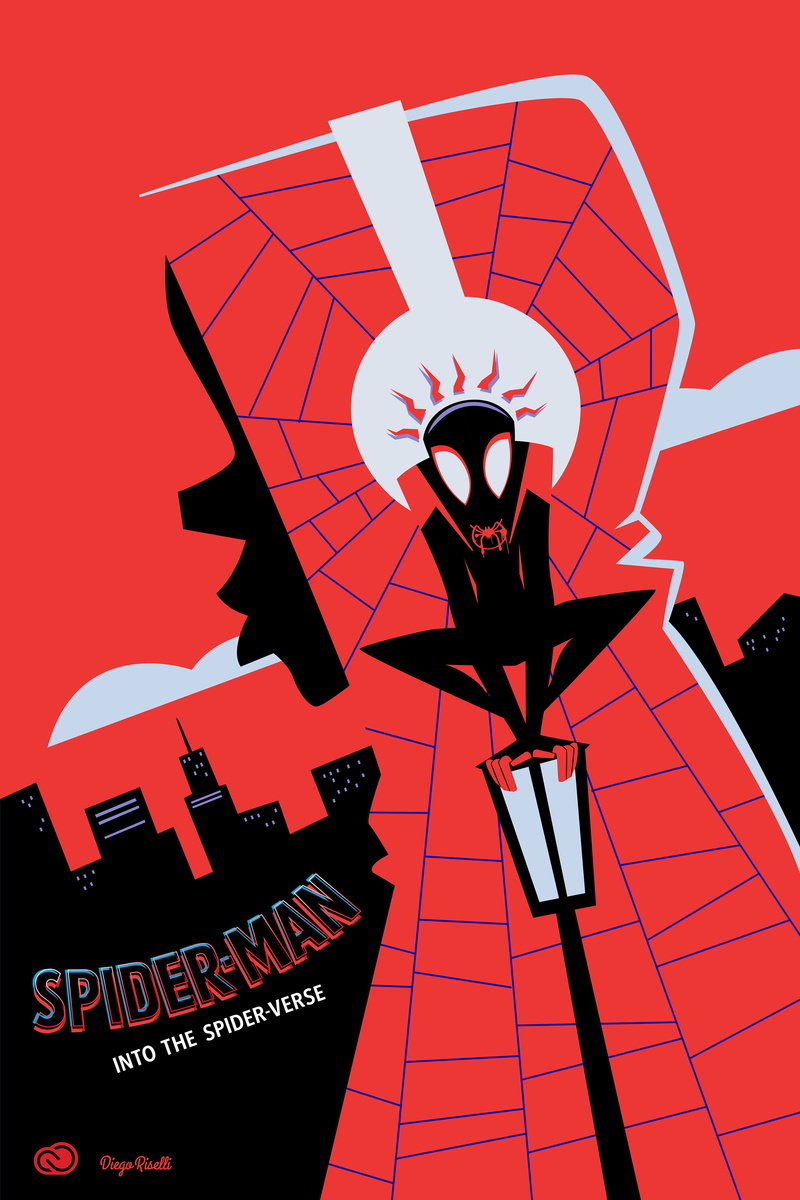 Movies, animation, spider-man: into the spider-verse, 4K, weird