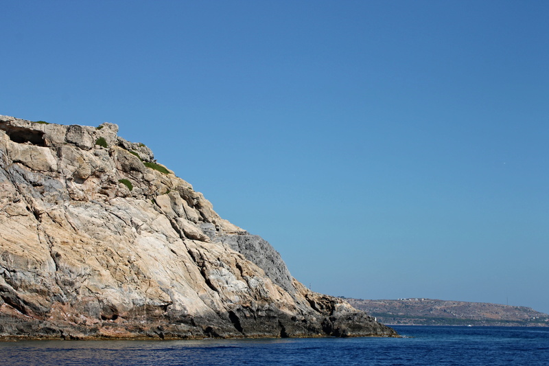 rocky coastline, outdoors, copy space, rocky, clear sky, turquoise, rock formation, places of interest, beauty in nature, scenics - nature, rock, blue