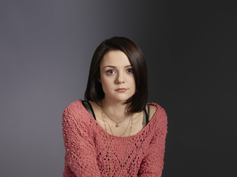 Kathryn Prescott, women, pink sweater, 4K, celebrity