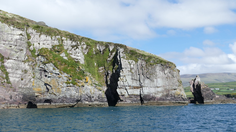 formation, rock formation, non-urban scene, cliff, 5K, sea, scenics - nature, idyllic, waterfront, rock - object, sky, cloud - sky, day, tranquil scene