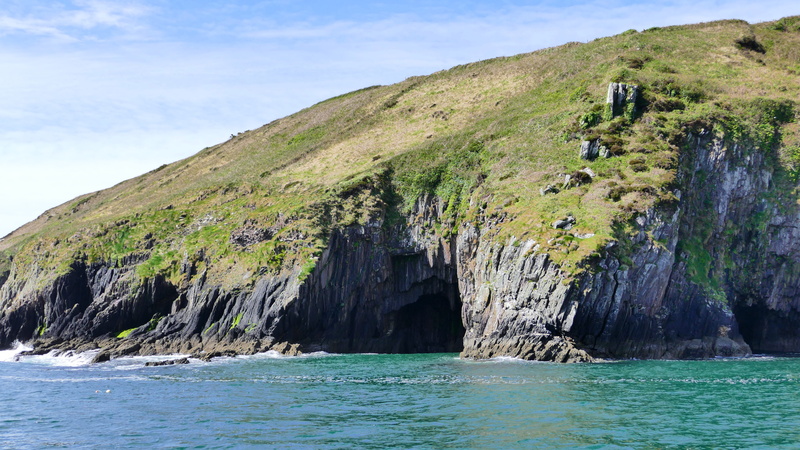 scenics - nature, waterfront, non-urban scene, day, solid, beauty in nature, tranquil scene, rock, dingle bay, turquoise colored, sea, mountain, sky, ireland