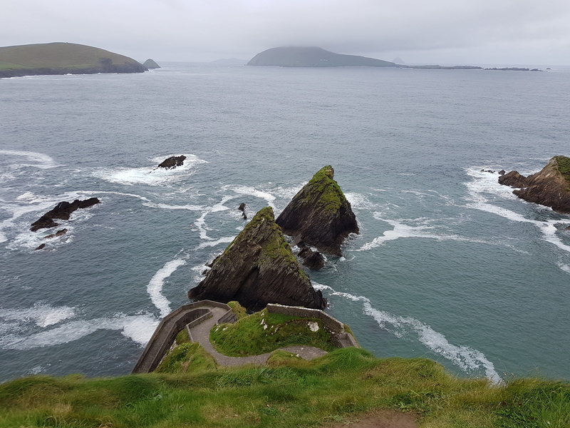 4K, no people, dún chaoin pier, tranquil scene, water, Sea, scenics, land, ireland, beauty in nature, bay, coast, dingle, non-urban scene, Ireland, Dún Chaoin