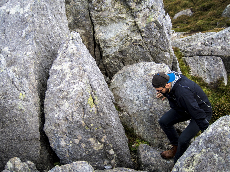 atlantic, solid, lifestyles, ireland, 4K, one person, young men, full length, rocks, rock formation, leisure activity, rock - object, casual clothing