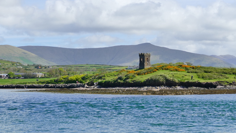 building exterior, body, the past, grass, land, sky, cloud - sky, scenics - nature, lake, nature, ireland, dingle bay, outdoors, beauty in nature, built structure