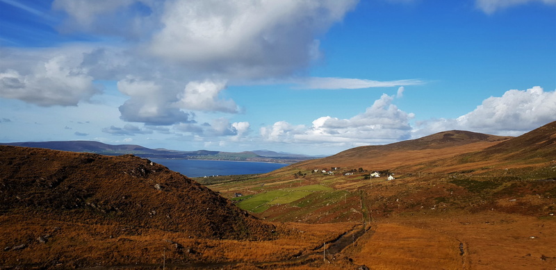 travel destinations, outdoors, mountain range, non-urban scene, volcano, idyllic, mountain, blue, kerry, land, tranquility, atlantic, scenics - nature