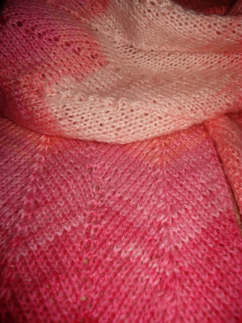 pink color, wool, sweater, knit fabric, textured, high angle view, warm clothing, textile, still life, indoors, backgrounds, 2K, texture, close-up, art and craft