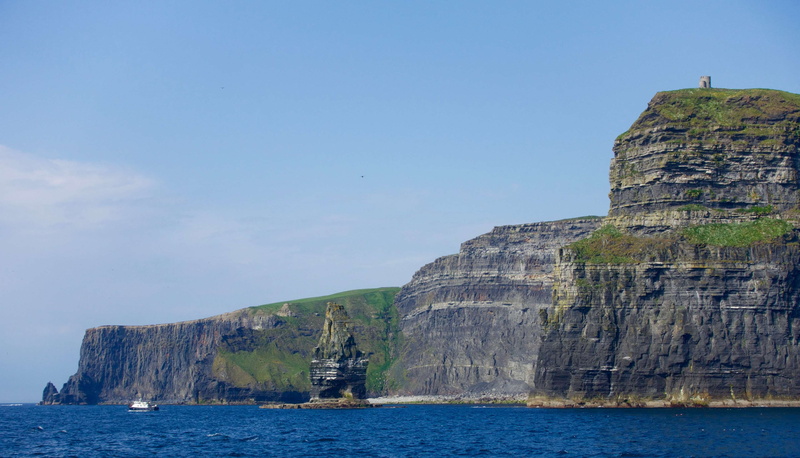 land, solid, ireland, sea, ocean, cliff, rock formation, 4K, blue, beauty in nature, rock, nautical vessel, nature, mountain, rock - object, outdoors