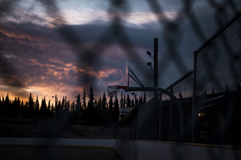 red sky, sunset, beauty in nature, basketball hoop, built structure, no people, transportation, sunrise, 5K, bridge, hoop, smoke - physical structure