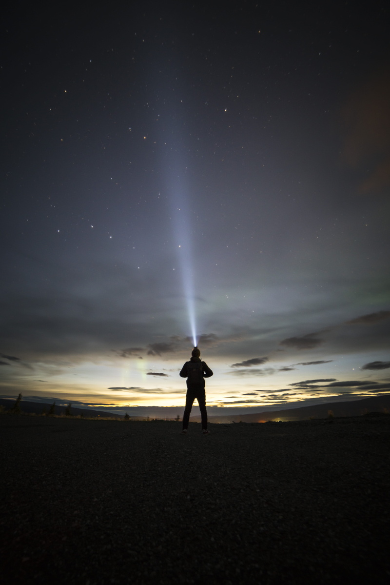 healy, human arm, sea, starry, astronomy, star, silhouette, outdoor, sunset, nature, light, headlamp, nighttime, scenics - nature, land, full length, cloud