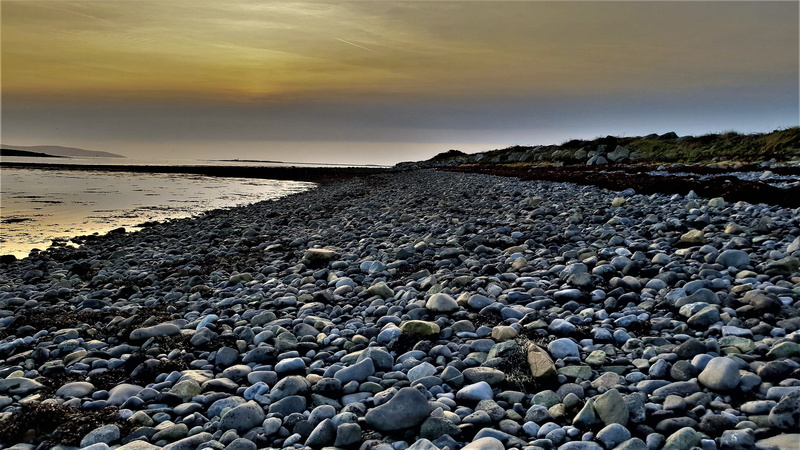 rest, cloud - sky, clouds, landscape, afterglow, stone, 4K, tranquility, stone - object, stone coast, scenics - nature, sunrise, beach, nature, sky, mood