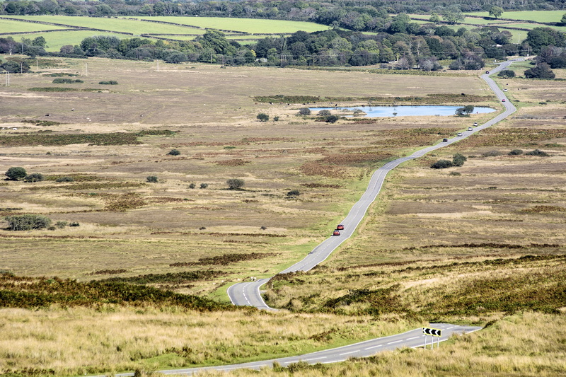 environment, non-urban scene, scenics - nature, transportation, farm land, 4K, mountain road, tranquility, high angle view, plant, nature, gower, mode of transportation
