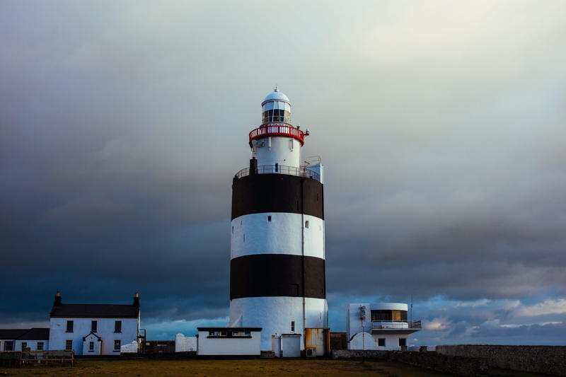 security, sky, lighthouse, mainden, s, tower, light, outdoors, wexford, clouds, outdoor, day, no people, direction, protection, buildings, exterior, signal
