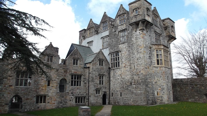 famous Place, day, place of worship, nature, fort, abbey, outdoors, history, tree, historical, low angle view, architecture, ireland, concrete, cloud - sky
