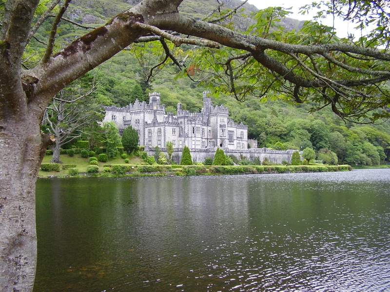 the past, tree, building exterior, Castle, travel destinations, middle ages, water, Places Of Interest, reflection, lake, 1080P, architecture, river, Ireland