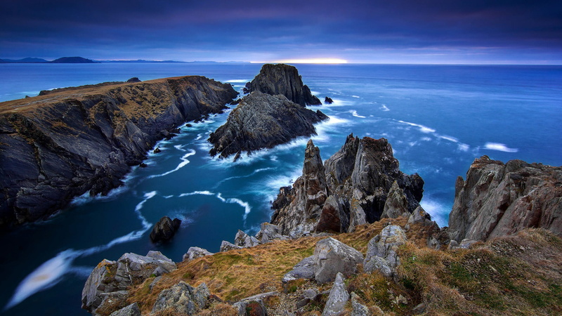 seascape, rock, promontory, beauty in nature, beach, environment, rock - object, landscape, horizon over water, rocky coastline, coast, 1080P, cape, nature
