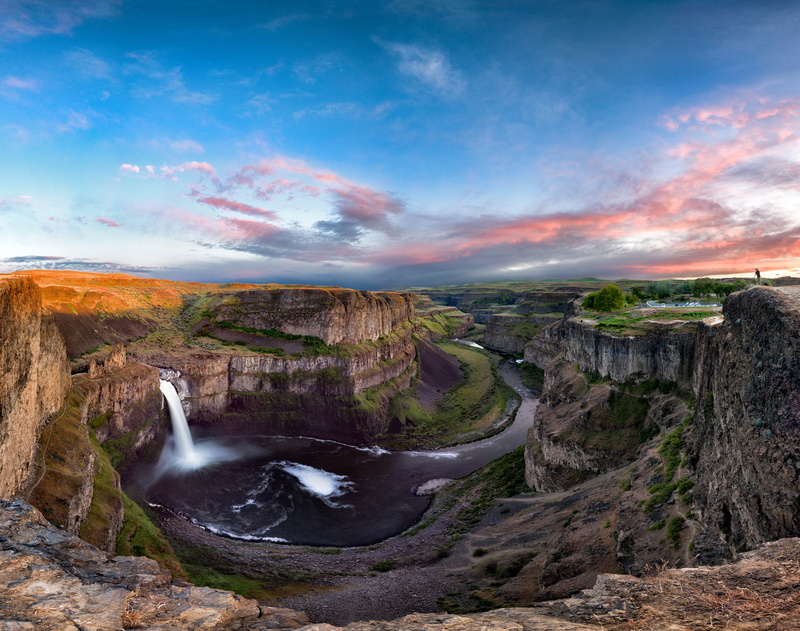 Canyon, 1080P, Nature, Cliff, River, Palouse Falls, Waterfalls, Waterfall