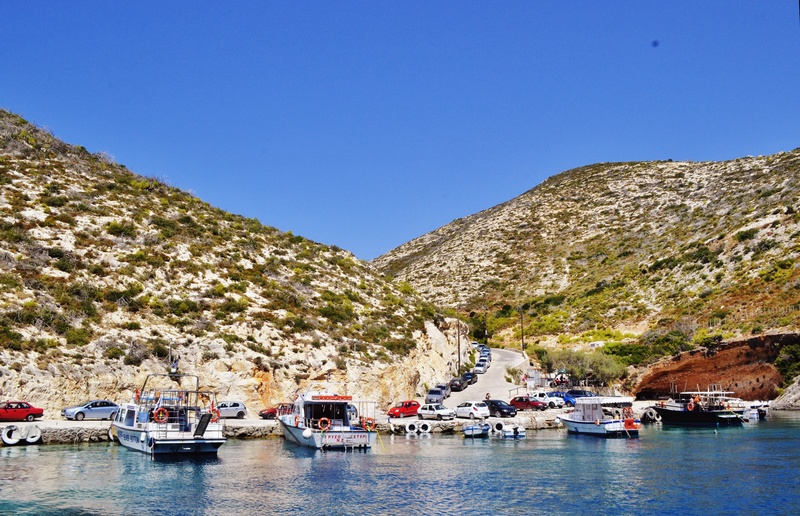 no people, transportation, nautical vessel, water, travel, ship, holiday, zakynthos island greece, beautiful landscape, boat, summer, beauty in nature