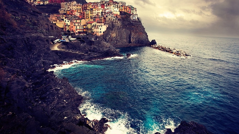 720P, Manarola, Cinque Terre, water, nature