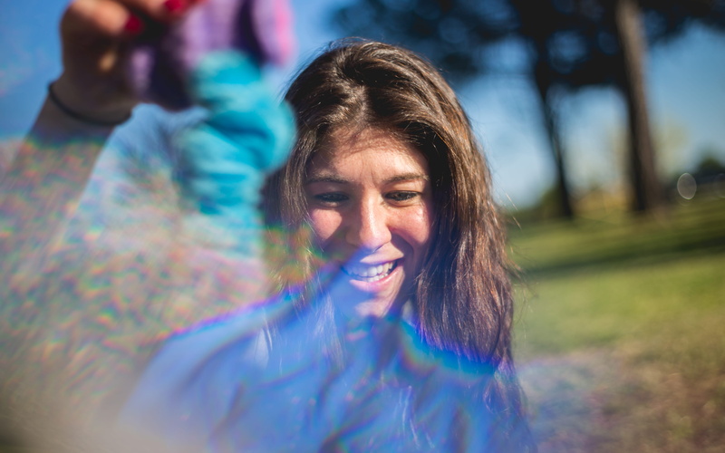 im using @tagsfinder_com, females, selective focus, smiling, human, apparel, headshot, people, leisure activity, purple, emotion, firenze, portrait, face