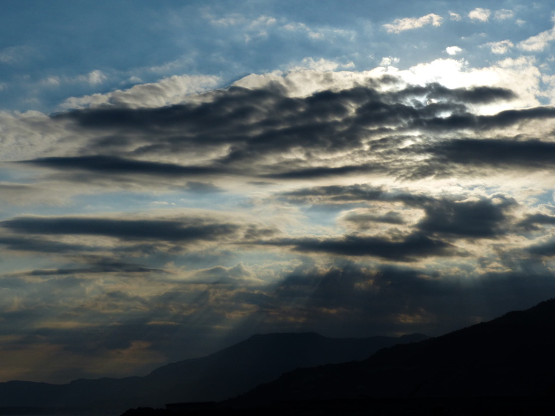 weather, idyllic, nature, mountain, blue, tranquility, Covered, dark, non-urban scene, cloudscape, silhouette, mountain peak, Hidden, ligurian coast, weird