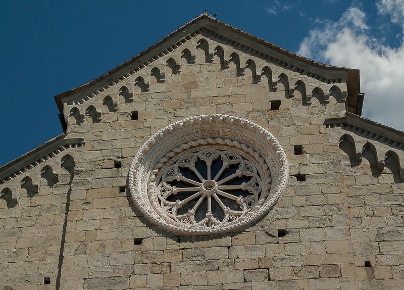 no people, day, the past, building, outdoors, Cinque Terre, architecture, rosette, low angle view, belief, spirituality, nature, built structure, religion
