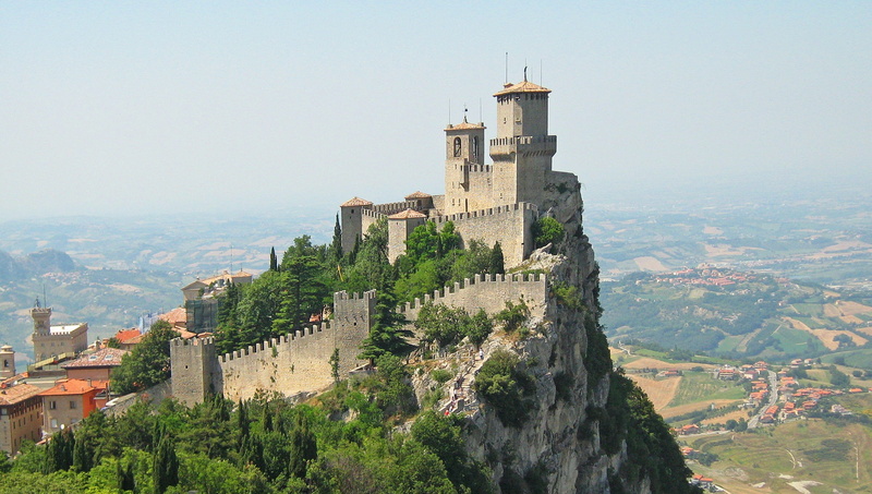 1080P, travel, Castle, no people, day, San Marino, gray, travel destinations, daytime, building, nature, outdoors, Fortress, concrete, mountain, the past