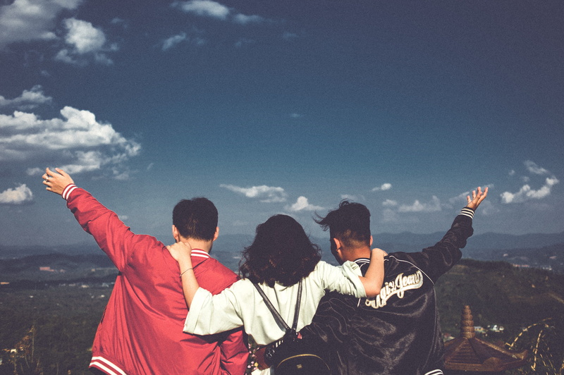 sister, two, outdoors, childhood, family, nature, positive emotion, friendship, child, leisure activity, bonding, human arm, togetherness, 4K, cloud - sky