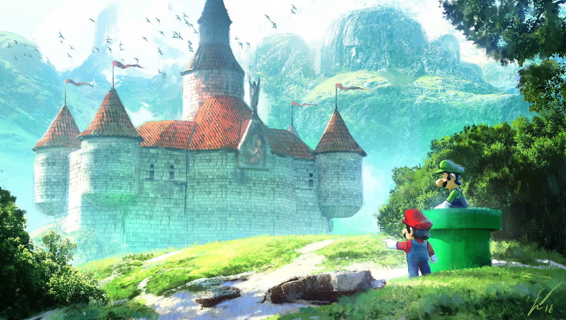 Castle, Luigi, 1080P, Mario