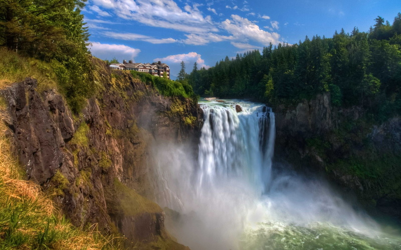 scenics - nature, famous Place, power in nature, outdoors, cliff, rainbow, hill, photography, no people, national Park, stream - flowing water, lapse, beauty In Nature