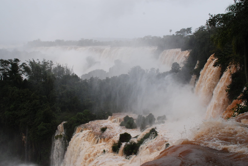 River, iguacu River, tropical Rainforest, solid, tranquil scene, power in nature, Waterfall, non-urban scene, tree, beauty In Nature, plant, land, tranquility