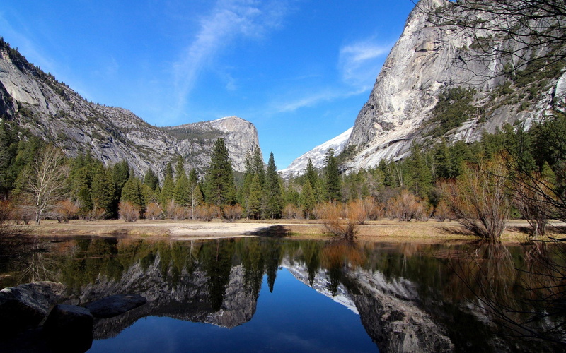 lake, national Landmark, light, green Color, environment, cloud - sky, yosemite National Park, summer, landscape, canada, autumn, valley, pine Tree, el Capitan - Yosemite National Park