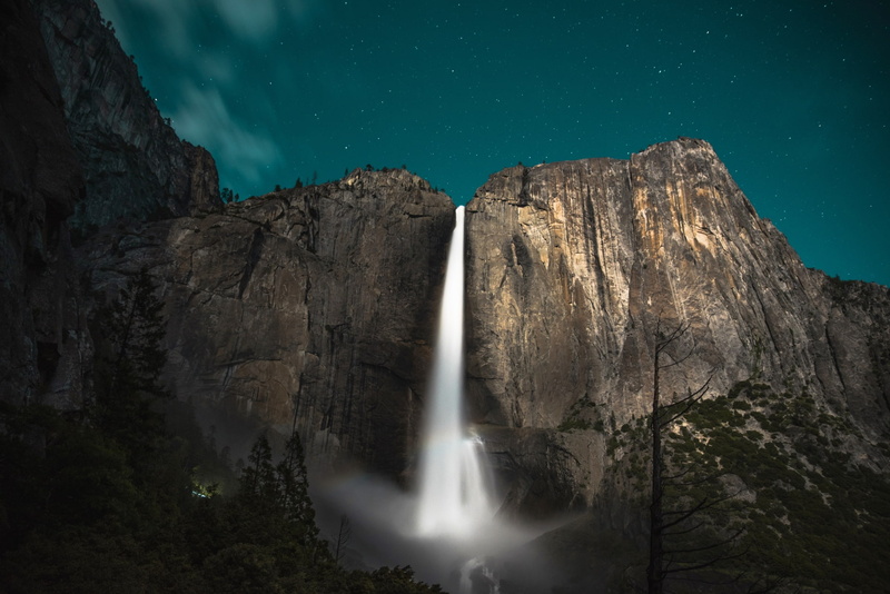 Earth, Cliff, Yosemite Falls, Waterfalls, 1080P, Waterfall
