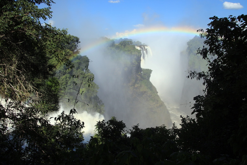zimbabwe, power in nature, idyllic, plant, viktoriofaelle, waterfall, non-urban scene, scenics - nature, 5K, no people, day, tranquil scene, land, zambezi