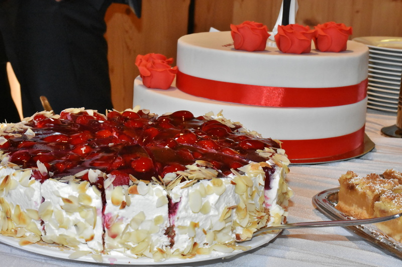 unhealthy eating, rose, close-up, wedding, ornament, berry cake, eating utensil, red, baked, pastry, food, indoors, sweet Food, cream, indulgence, strawberry