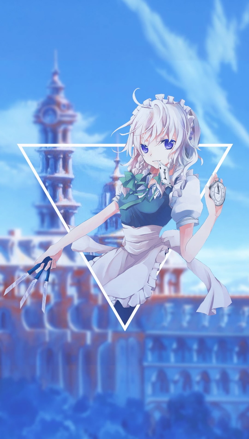 front view, sport, adult, full length, 720P, nature, one person, digital composite, Touhou, jumping, determination, anime girls, sky, vitality, portrait
