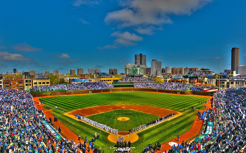 Chicago, Wrigley Field, Man Made, 1080P, Baseball, Sport