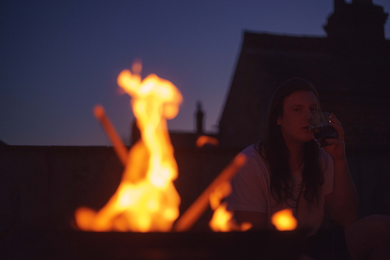 drinking, communication, dark, heat - temperature, young adult, adult, person, evening, two people, fire - natural phenomenon, nature, burning, young women
